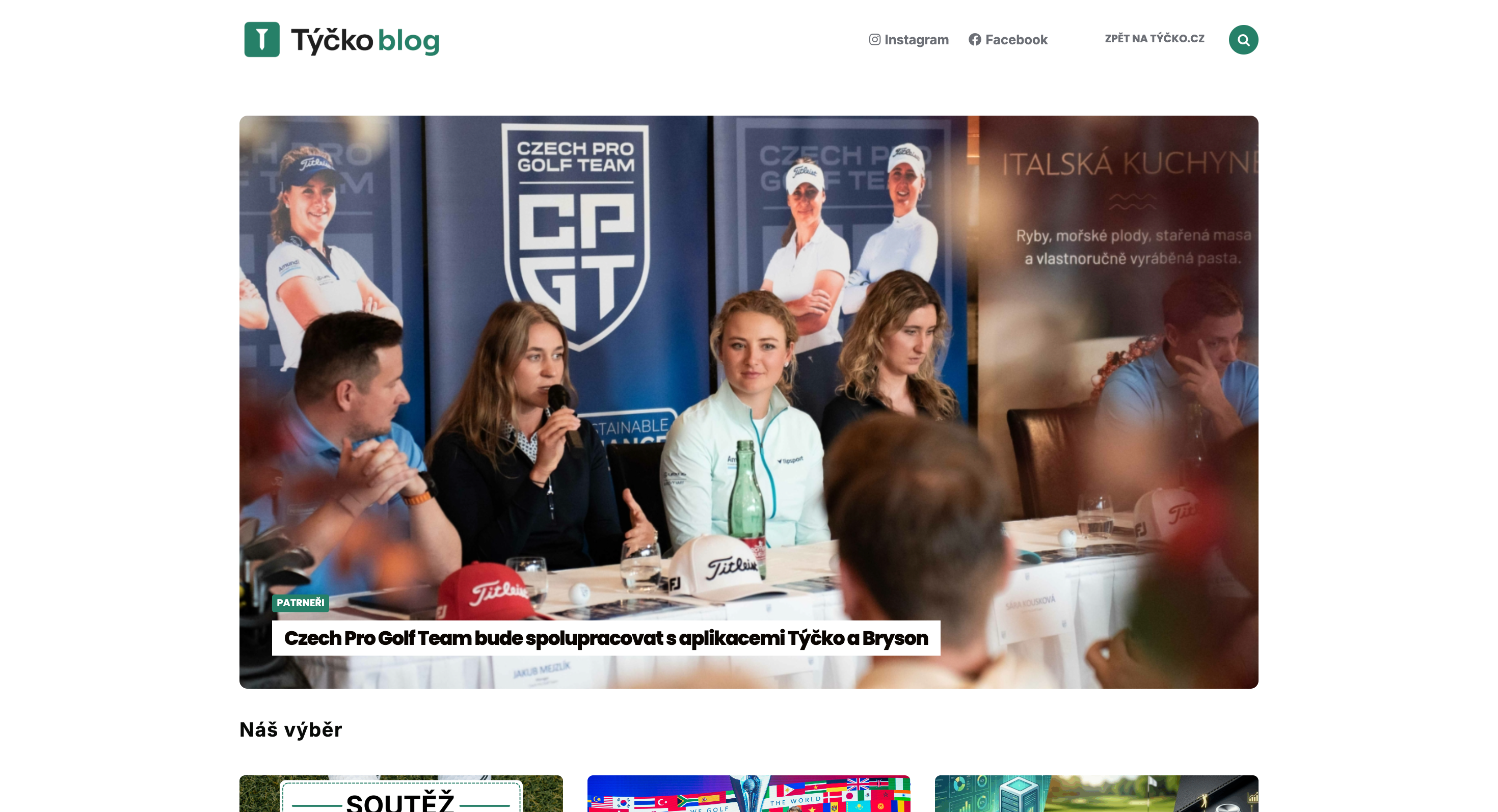 Náhled projektu Týčko Blog