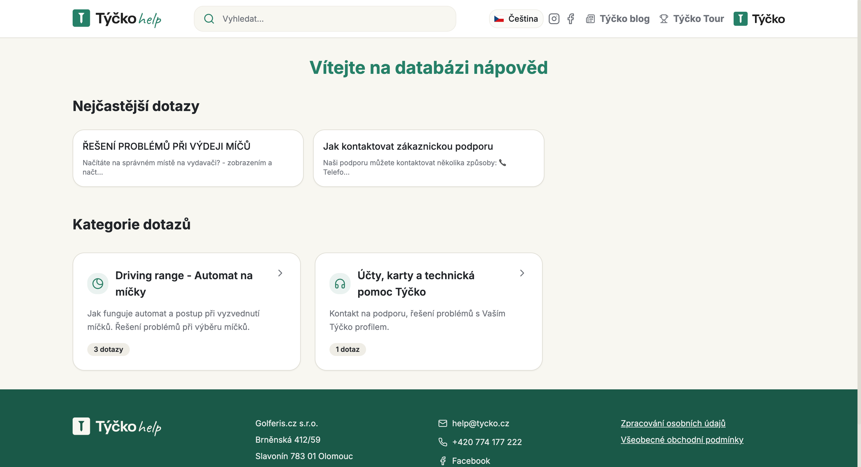 Náhled projektu Týčko Podpora